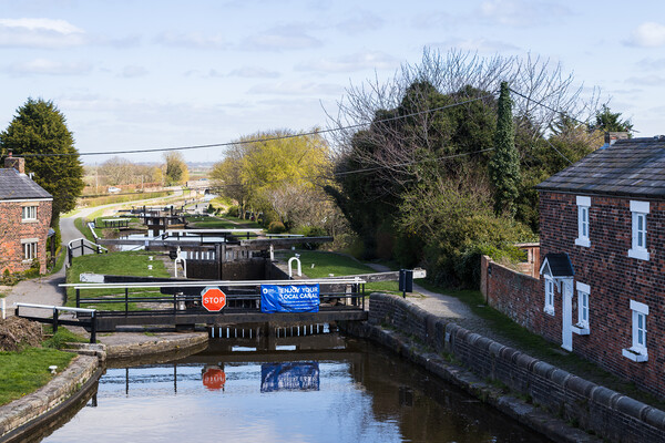 Locks on the Rufford branch of the Leeds Liverpool canal Picture Board by Jason Wells