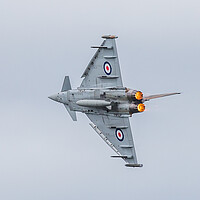 Buy canvas prints of RAF Typhoon accelerates into a tight turn by Jason Wells