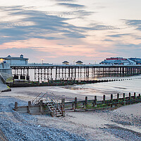 Buy canvas prints of Dusk over Cromer pier by Jason Wells
