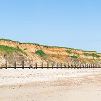 Buy canvas prints of Happisburgh beach panorama by Jason Wells