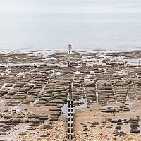 Buy canvas prints of Rock pools on Hunstanton beach by Jason Wells