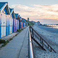 Buy canvas prints of Cromer seaside at sunset by Jason Wells