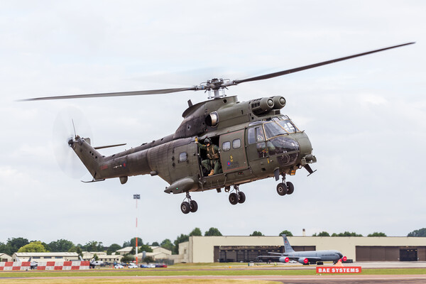 Royal Air Force Puma arrives at RIAT17 Picture Board by Jason Wells