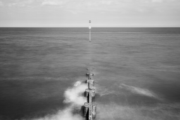 Groyne and tide marker at Hunstanton Picture Board by Jason Wells