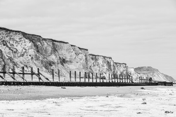 Sea defences at West Runton Picture Board by Jason Wells