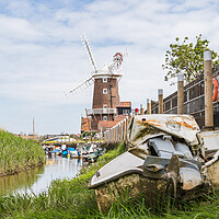 Buy canvas prints of Channel to Cley Windmill by Jason Wells