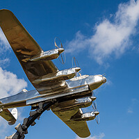 Buy canvas prints of Lancaster bomber statue by Jason Wells