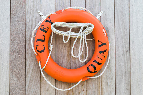 Life buoy at Cley Quay Picture Board by Jason Wells