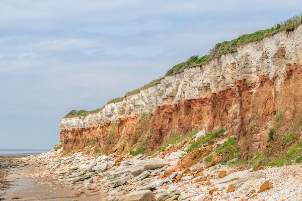 Hunstanton cliffs at low tide Picture Board by Jason Wells