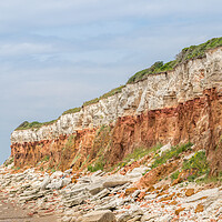 Buy canvas prints of Hunstanton cliffs at low tide by Jason Wells
