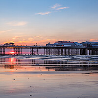 Buy canvas prints of Cromer Pier at sunset by Jason Wells