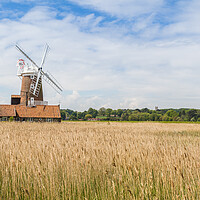 Buy canvas prints of Cley Windmill panorama by Jason Wells