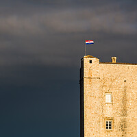 Buy canvas prints of St John’s Fortress lit up by Jason Wells