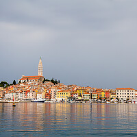 Buy canvas prints of Rovinj reflecting in the Adriatic Sea by Jason Wells