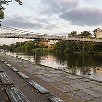 Buy canvas prints of Queens Park Bridge at dusk by Jason Wells