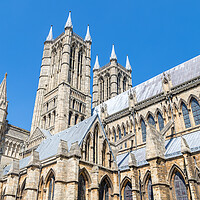 Buy canvas prints of Stunning architecture on Lincoln cathedral by Jason Wells