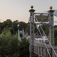 Buy canvas prints of Queens Park suspension bridge by Jason Wells