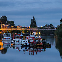 Buy canvas prints of Boats moored on the River Dee by Jason Wells