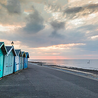 Buy canvas prints of Sunset on the Cromer promenade by Jason Wells
