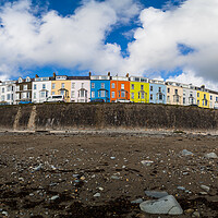 Buy canvas prints of Colourful houses at Criccieth by Jason Wells
