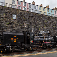 Buy canvas prints of Steam train in Caernarfon station by Jason Wells