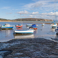 Buy canvas prints of Boats off Abersoch marina by Jason Wells