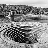 Buy canvas prints of Bellmouth overflow of the Ladybower Dam by Jason Wells