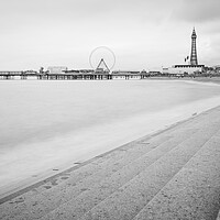 Buy canvas prints of Blackpool Tower and the Central Pier by Jason Wells