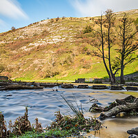 Buy canvas prints of Dovedale stepping stones by Jason Wells