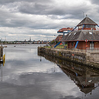 Buy canvas prints of Harbour master building at Preston Marina by Jason Wells