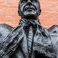 Buy canvas prints of Close up of the Bill Shankly statue at Anfield stadium by Jason Wells