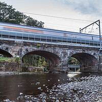 Buy canvas prints of Train speeds over Six Arches Bridge by Jason Wells
