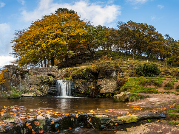Three Shires Head waterfall Picture Board by Jason Wells