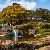 Buy canvas prints of Three Shires Head waterfall by Jason Wells