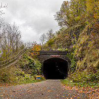 Buy canvas prints of Footpath climbs beisde the Litton Tunnel entrance by Jason Wells