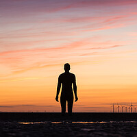 Buy canvas prints of Iron Man watching the windmills spinning by Jason Wells