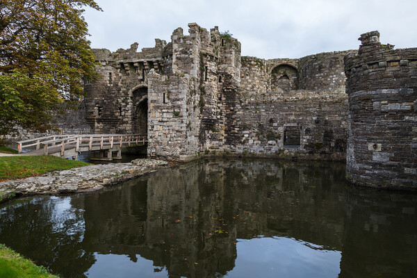 Moat around Beaumaris Castle Picture Board by Jason Wells