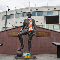 Buy canvas prints of Jimmy Armfield CBE statue by Jason Wells