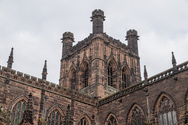 Looking up at Chester Cathedral Picture Board by Jason Wells