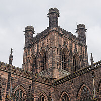 Buy canvas prints of Looking up at Chester Cathedral by Jason Wells