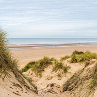Buy canvas prints of Looking down on Formby beach by Jason Wells