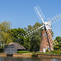 Buy canvas prints of Hunsett Windmill on the Norfolk Broads by Jason Wells