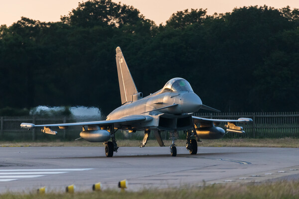 Eurofighter Typhoon nears the runway Picture Board by Jason Wells