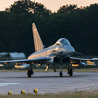 Buy canvas prints of Eurofighter Typhoon nears the runway by Jason Wells