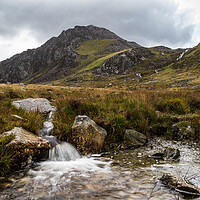 Buy canvas prints of Water spilling into a pool at Pont Pen-y-benglog by Jason Wells