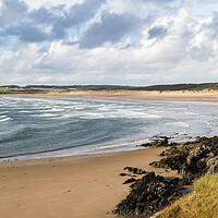 Buy canvas prints of Waves enter the bay at Newborough  by Jason Wells