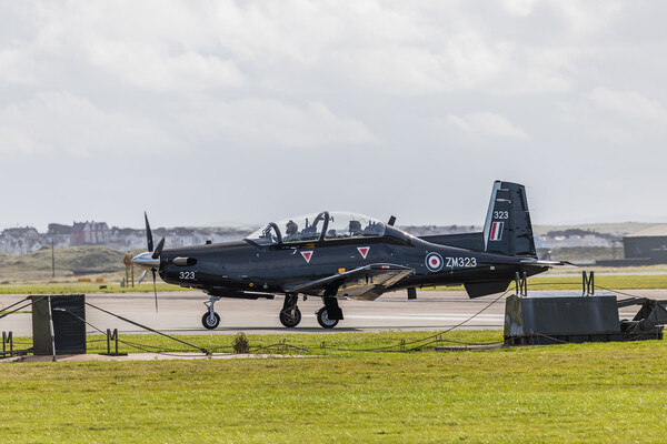 Beechcraft Texan trainer taxiing to the runway Picture Board by Jason Wells