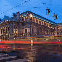 Buy canvas prints of Vienna Court Opera at twilight by Jason Wells