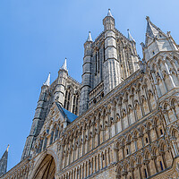 Buy canvas prints of Front of Lincoln cathedral by Jason Wells