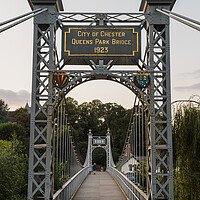 Buy canvas prints of Looking along the Queens Park Bridge by Jason Wells